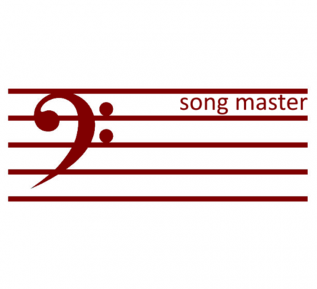 Graphic of a Bass Clef with the words Song Master on the Scale